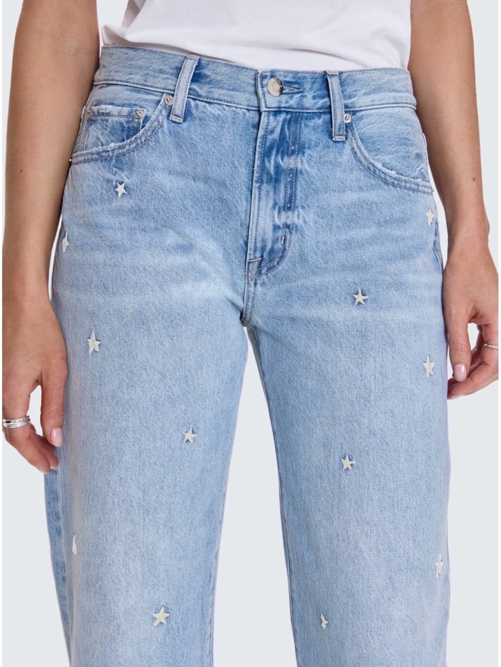NWT Pistola LEXI MID RISE BOWED STRAIGHT - STELLAR womens size 24 - Picture 2 of 16